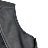 サンローラン SAINT LAURENT レザー ダブルライダースベスト 344678 ブラック レザー メンズ ベスト