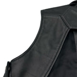 サンローラン SAINT LAURENT レザー ダブルライダースベスト 344678 ブラック レザー メンズ ベスト