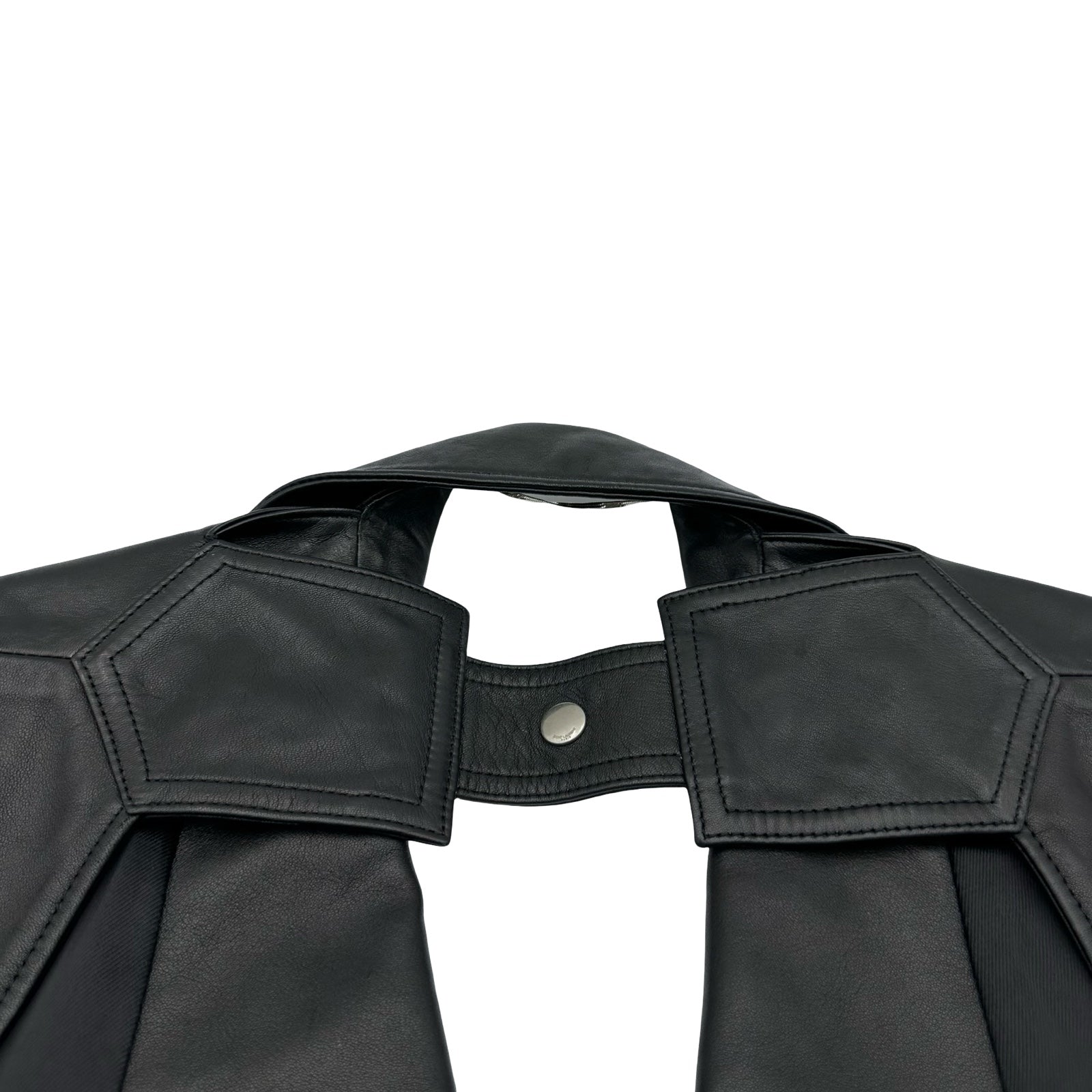 サンローラン SAINT LAURENT レザー ダブルライダースベスト 344678