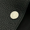 エルメス HERMES セリエボタンディアスキンレザーロングベスト 1209D2 ブラック レザー レディース ベスト
