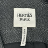 エルメス HERMES セリエボタンディアスキンレザーロングベスト 1209D2 ブラック レザー レディース ベスト