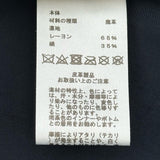 エルメス HERMES アイレットディアスキンレザーロングベスト 2E1513D0 ブラック レザー レディース ベスト