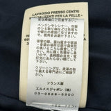 エルメス HERMES アイレットディアスキンレザーロングベスト 2E1513D0 ブラック レザー レディース ベスト