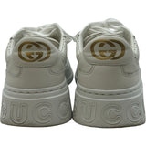 グッチ GUCCI GGキャンバスローカットスニーカー 670408 ホワイト レザー レディース スニーカー