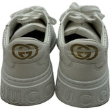 グッチ GUCCI GGキャンバスローカットスニーカー 670408 ホワイト レザー レディース スニーカー
