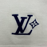 ルイ・ヴィトン LOUIS VUITTON グラフィックデザイン半袖Tシャツ HSY83W ホワイト コットン メンズ 半袖Ｔシャツ