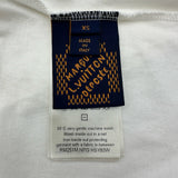 ルイ・ヴィトン LOUIS VUITTON グラフィックデザイン半袖Tシャツ HSY83W ホワイト コットン メンズ 半袖Ｔシャツ