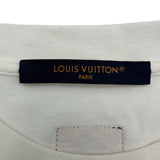 ルイ・ヴィトン LOUIS VUITTON グラフィックデザイン半袖Tシャツ HSY83W ホワイト コットン メンズ 半袖Ｔシャツ