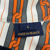ルイ・ヴィトン LOUIS VUITTON チェーンデザインストライプ長袖シャツ HHS07W オレンジ コットン メンズ 長袖シャツ