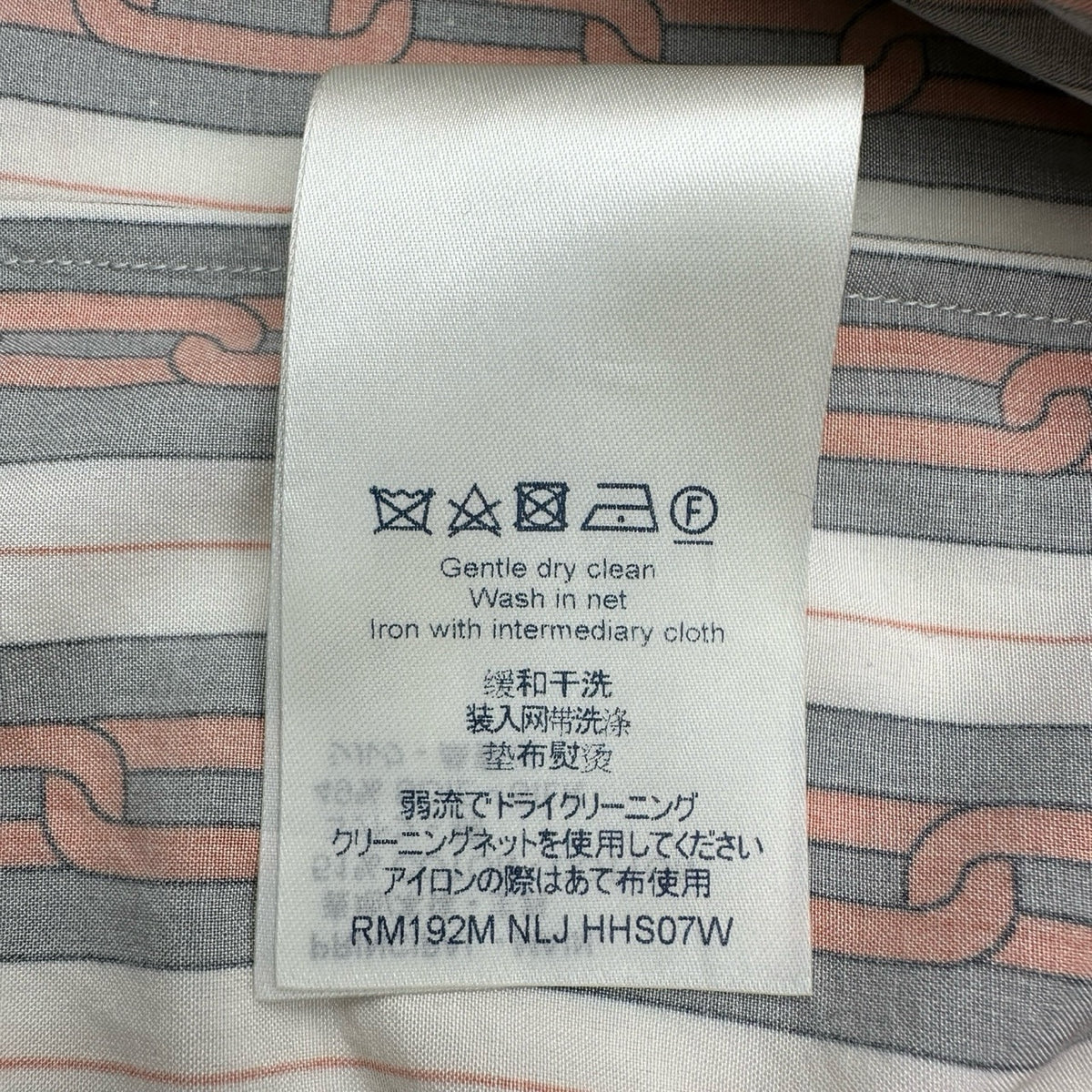 ルイ・ヴィトン LOUIS VUITTON チェーンデザインストライプ長袖シャツ