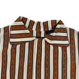 ルイ・ヴィトン LOUIS VUITTON チェーンデザインストライプ長袖シャツ HHS07W オレンジ コットン メンズ 長袖シャツ