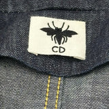 クリスチャン・ディオール Christian Dior BEE刺繍半袖デニムシャツジャケット 152V42A3440 インディゴ コットン レディース デニムジャケット
