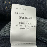 クリスチャン・ディオール Christian Dior BEE刺繍半袖デニムシャツジャケット 152V42A3440 インディゴ コットン レディース デニムジャケット