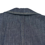 クリスチャン・ディオール Christian Dior BEE刺繍半袖デニムシャツジャケット 152V42A3440 インディゴ コットン レディース デニムジャケット
