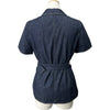 クリスチャン・ディオール Christian Dior BEE刺繍半袖デニムシャツジャケット 152V42A3440 インディゴ コットン レディース デニムジャケット