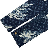 ルイ・ヴィトン LOUIS VUITTON モノグラムプリンテッドデニムジャケット HQA01W ブルー デニム メンズ デニムジャケット