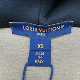ルイ・ヴィトン LOUIS VUITTON モノグラムスカーフジップアップパーカー FTST90 ブラック シルク/レーヨン レディース パーカー