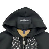 ルイ・ヴィトン LOUIS VUITTON モノグラムスカーフジップアップパーカー FTST90 ブラック シルク/レーヨン レディース パーカー