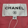 シャネル CHANEL ノーカラーツイードジャケット P64572 ピンク ウール レディース ノーカラージャケット