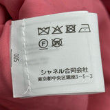 シャネル CHANEL ノーカラーツイードジャケット P64572 ピンク ウール レディース ノーカラージャケット