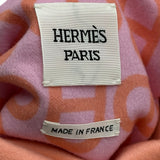 エルメス HERMES シェーヌダンクル柄リバーシブルカシミヤコート 3E0130D1 ピンク カシミヤ レディース その他アウター