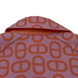 エルメス HERMES シェーヌダンクル柄リバーシブルカシミヤコート 3E0130D1 ピンク カシミヤ レディース その他アウター