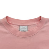 ヴェトモン VETEMENTS ロゴ刺繡Tシャツ UE51TR470P ピンク コットン メンズ 半袖Ｔシャツ