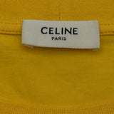 セリーヌ CELINE ロゴプリントTシャツ 2X681671Q イエロー コットン メンズ 半袖Ｔシャツ