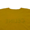 セリーヌ CELINE ロゴプリントTシャツ 2X681671Q イエロー コットン メンズ 半袖Ｔシャツ