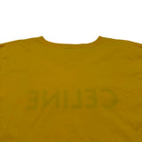 セリーヌ CELINE ロゴプリントTシャツ 2X681671Q イエロー コットン メンズ 半袖Ｔシャツ