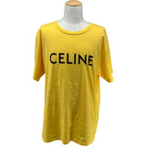 セリーヌ CELINE ロゴプリントTシャツ 2X681671Q イエロー コットン メンズ 半袖Ｔシャツ