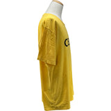 セリーヌ CELINE ロゴプリントTシャツ 2X681671Q イエロー コットン メンズ 半袖Ｔシャツ
