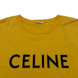 セリーヌ CELINE ロゴプリントTシャツ 2X681671Q イエロー コットン メンズ 半袖Ｔシャツ