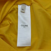 セリーヌ CELINE ロゴプリントTシャツ 2X681671Q イエロー コットン メンズ 半袖Ｔシャツ