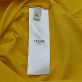 セリーヌ CELINE ロゴプリントTシャツ 2X681671Q イエロー コットン メンズ 半袖Ｔシャツ