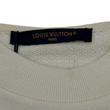 ルイ・ヴィトン LOUIS VUITTON ロゴ刺繍スウェットシャツ HTY09W アイボリー コットン メンズ スウェット