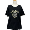 セリーヌ CELINE ロゴプリントTシャツ RX00F507Z ブラック コットン メンズ 半袖Ｔシャツ