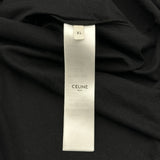 セリーヌ CELINE ロゴプリントTシャツ RX00F507Z ブラック コットン メンズ 半袖Ｔシャツ