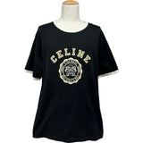 セリーヌ CELINE ロゴプリントTシャツ RX00F507Z ブラック コットン メンズ 半袖Ｔシャツ