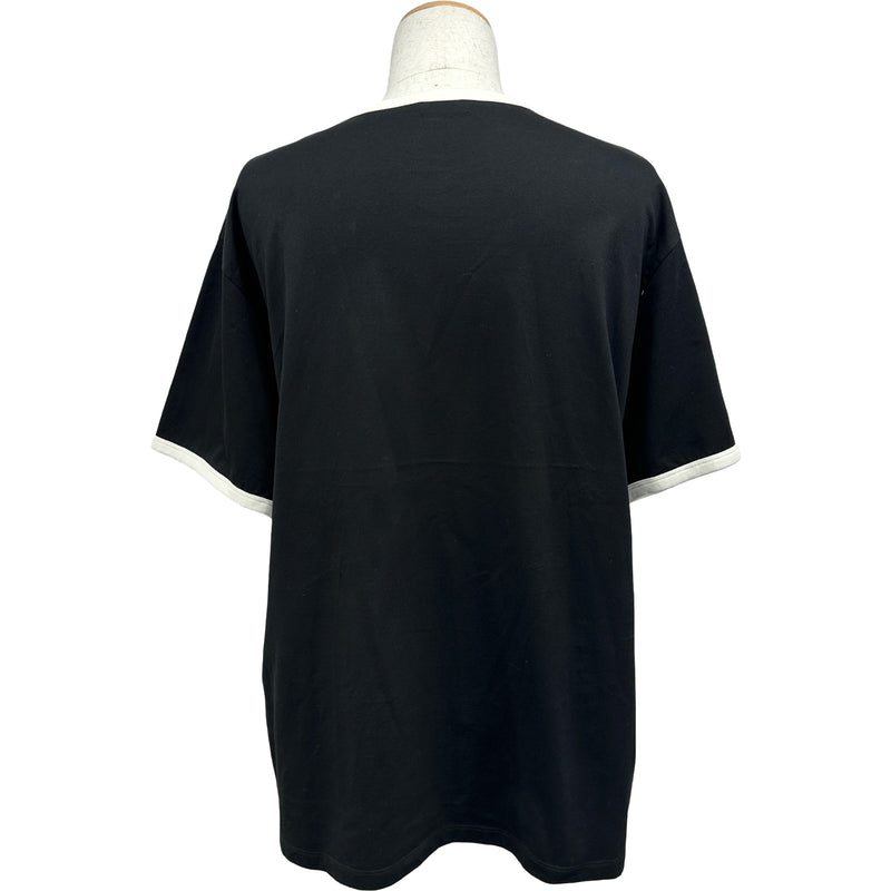 セリーヌ CELINE ロゴプリントTシャツ RX00F507Z ブラック コットン