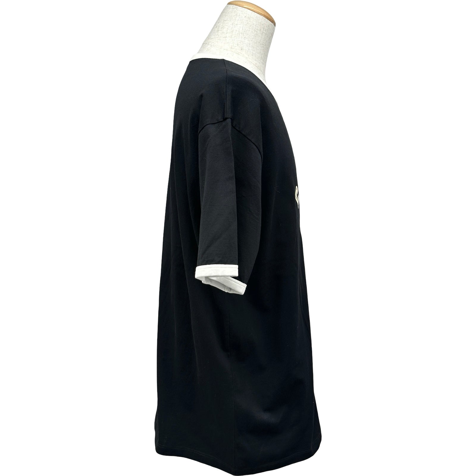 セリーヌ CELINE ロゴプリントTシャツ RX00F507Z ブラック コットン