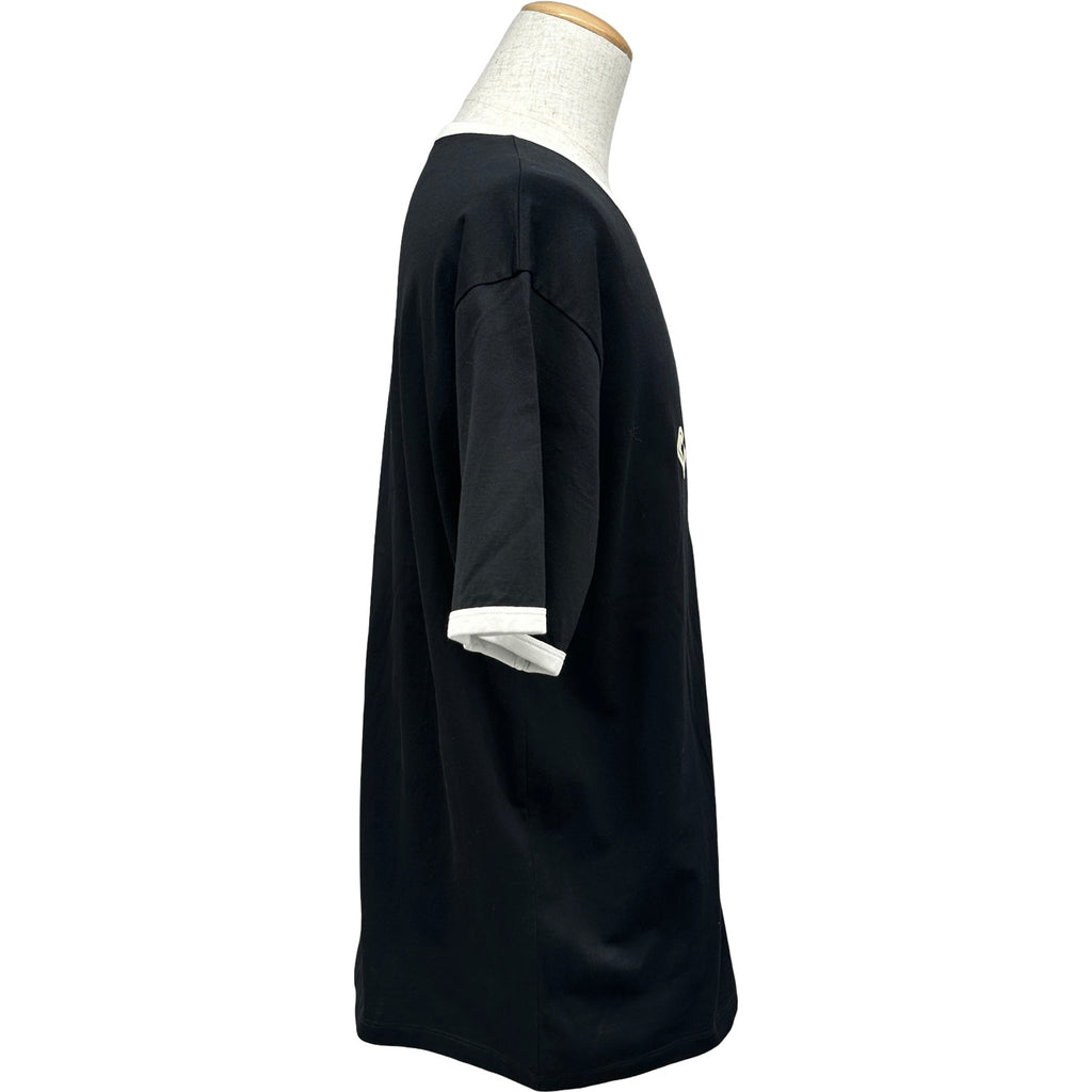 セリーヌ CELINE ロゴプリントTシャツ RX00F507Z ブラック コットン