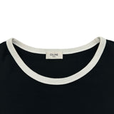 セリーヌ CELINE ロゴプリントTシャツ RX00F507Z ブラック コットン メンズ 半袖Ｔシャツ