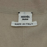 エルメス HERMES ツイルレーヌロングカーディガン 3E2804D7 ベージュ シルク レディース カーディガン