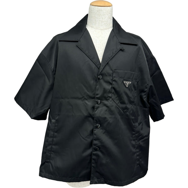 プラダ PRADA RE-NYLON トライアングルロゴ半袖シャツ SC449 ブラック