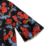 グッチ GUCCI フローラル総柄ワンピース 747756 ブラック コットン レディース ワンピース