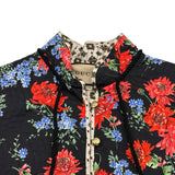 グッチ GUCCI フローラル総柄ワンピース 747756 ブラック コットン レディース ワンピース