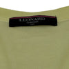 レオナール LEONARD 総柄カーディガン 0379143 イエロー コットン レディース カーディガン