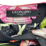 レオナール LEONARD 総柄トップス 0339100 ブラック コットン レディース カットソー