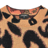 シャネル CHANEL レオパード柄ニットセーター P75361 ブラウン カシミヤ レディース セーター